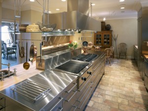 A kitchen remodeling project in Bethesda, MD 20817 equipped with professional appliances.